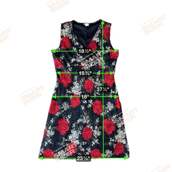 Y2K Babydoll Dress Empire Waist Floral Roses Womens Size L Lace Romantic Stretch - Picture 2 of 7